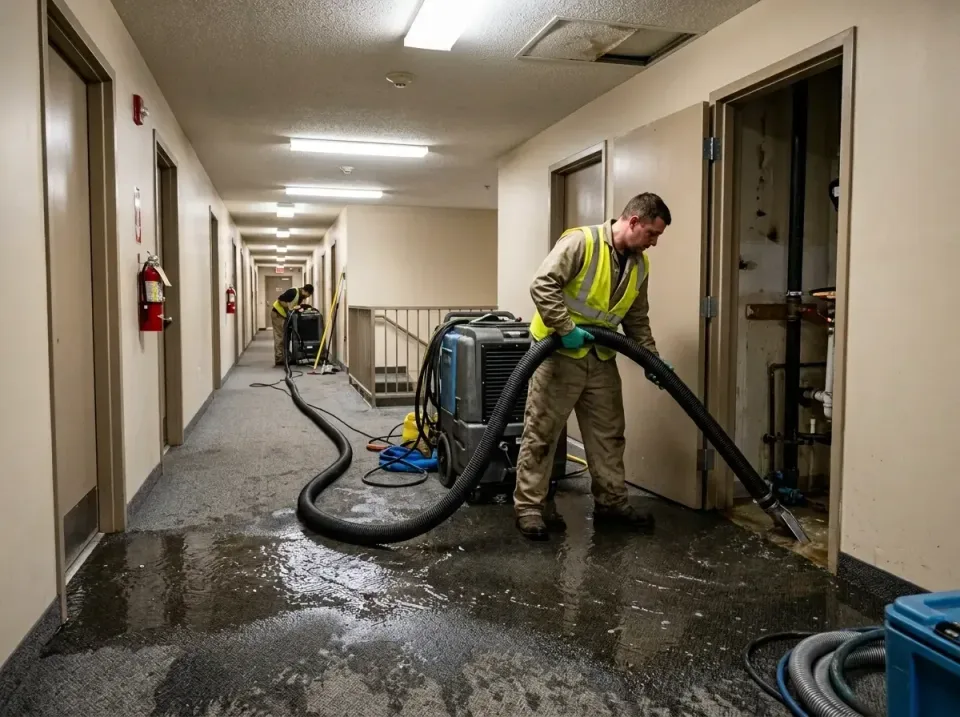 multi-unit-apartment-hallway-f-005 — frequently asked questions, Emergency Burst Pipe Water Extraction & Removal in Horse Ca…